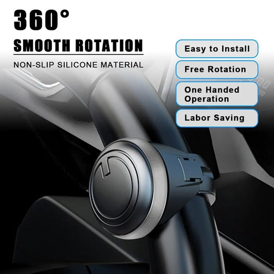 Car Steering Wheel Knob Spinner – 360° Rotating Power Handle for Effortless Driving