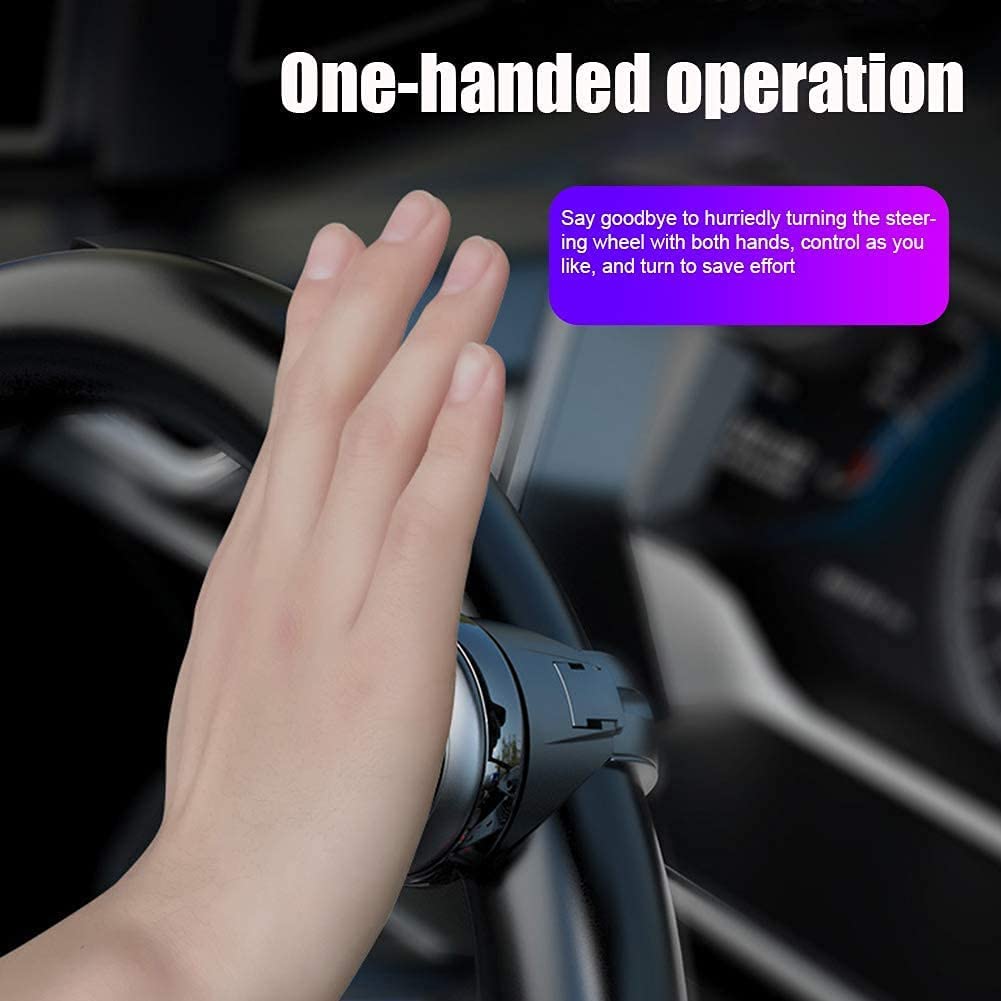 Car Steering Wheel Knob Spinner – 360° Rotating Power Handle for Effortless Driving