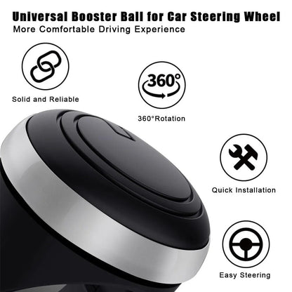 Car Steering Wheel Knob Spinner – 360° Rotating Power Handle for Effortless Driving