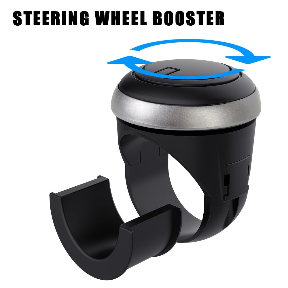 Car Steering Wheel Knob Spinner – 360° Rotating Power Handle for Effortless Driving