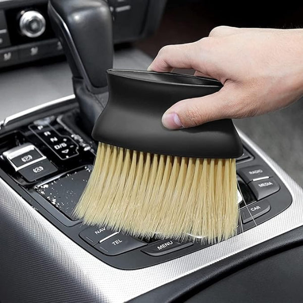 3-in-1 Premium Car Cleaning Brush Combo - Scratch-Free Soft Bristles for Deep Cleaning