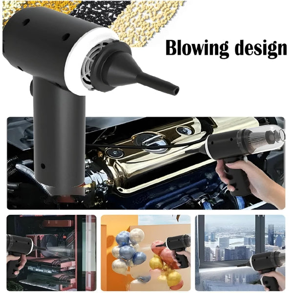 Ultimate Car Care Combo: High-Power Handheld Vacuum + 6 Detailing Tools (Free FASTag Holder Included)