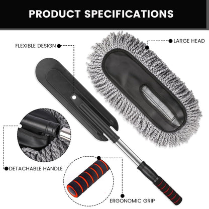 Ultimate Detachable Microfiber Duster for Car & Home